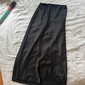 Urban Outfitters Black silky Maxi Skirt